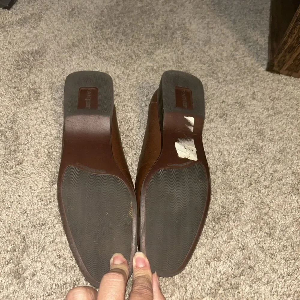 Trotters Jess Leather Brown Loafer Women's Shoe Size 6N Beautiful Condition